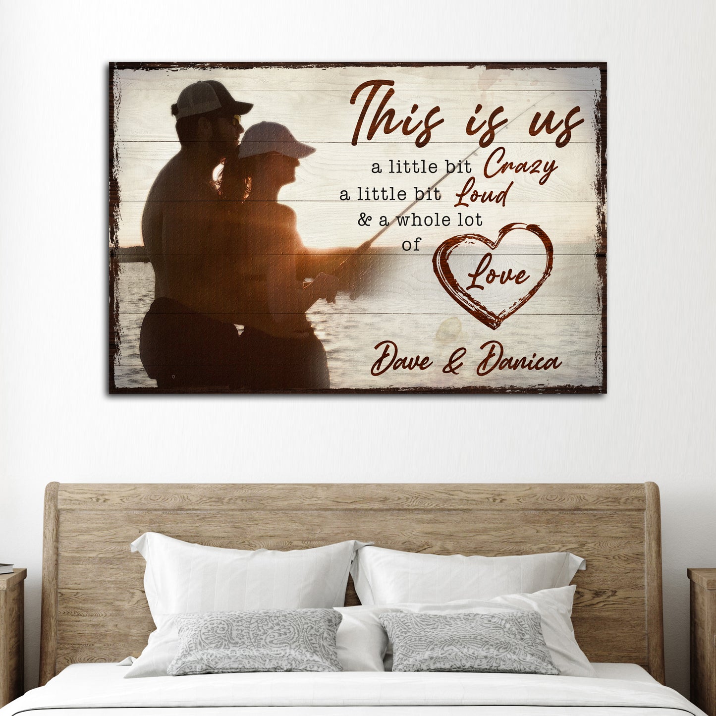 This Is Us Couple Sign Style 1 - Image by Tailored Canvases