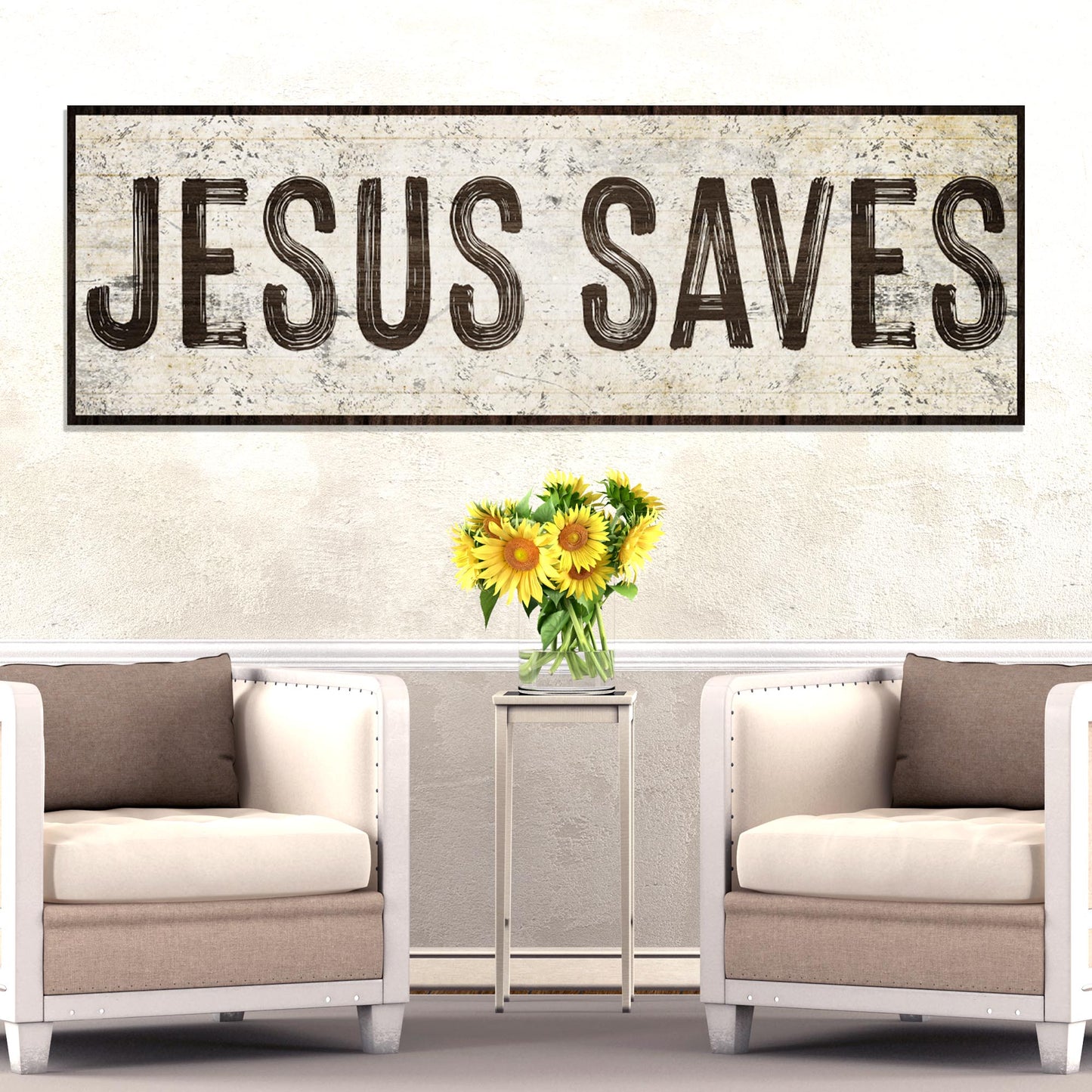 Jesus Saves Sign lll - Image by Tailored Canvases