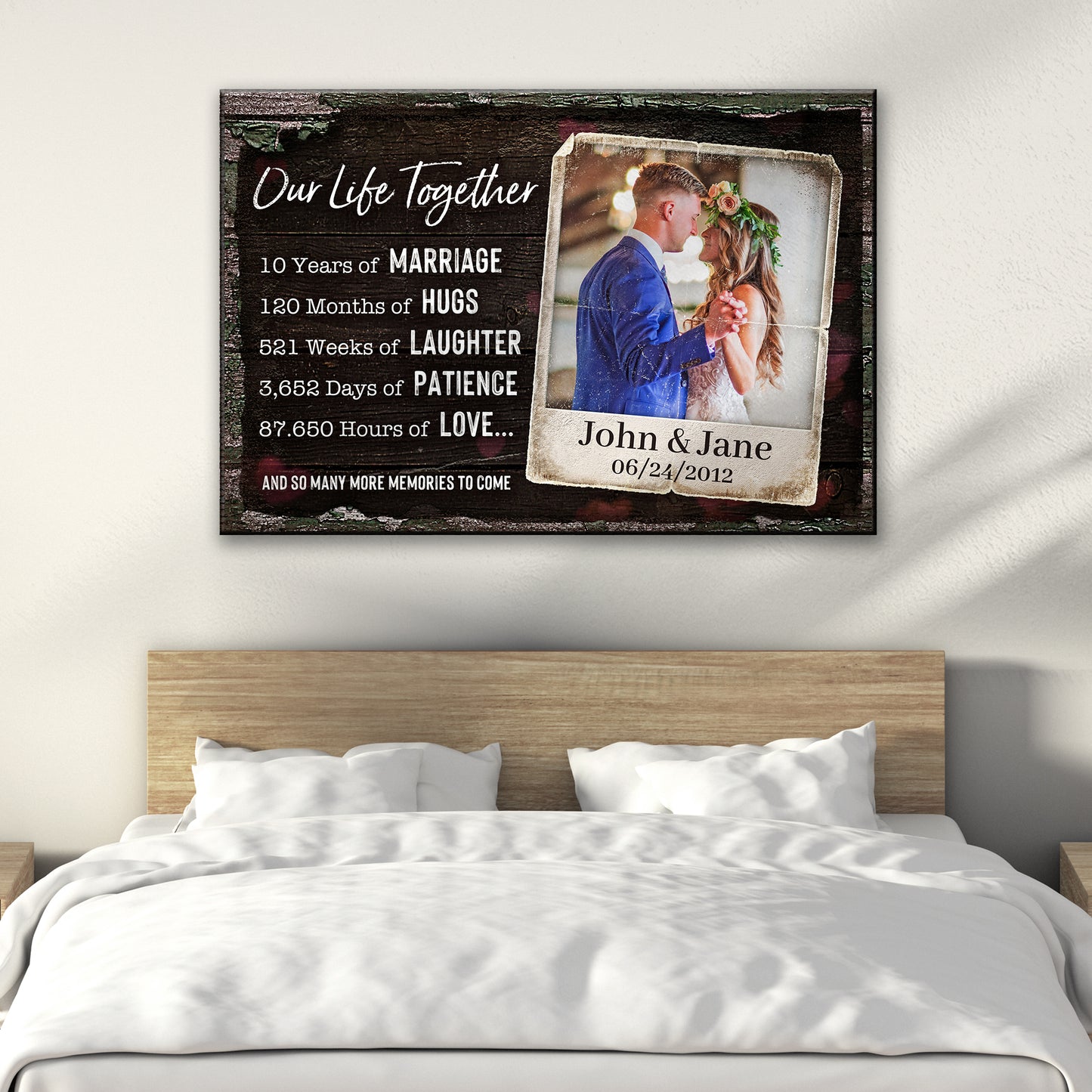 Our Life Together Couple Sign Style 2 - Image by Tailored Canvases