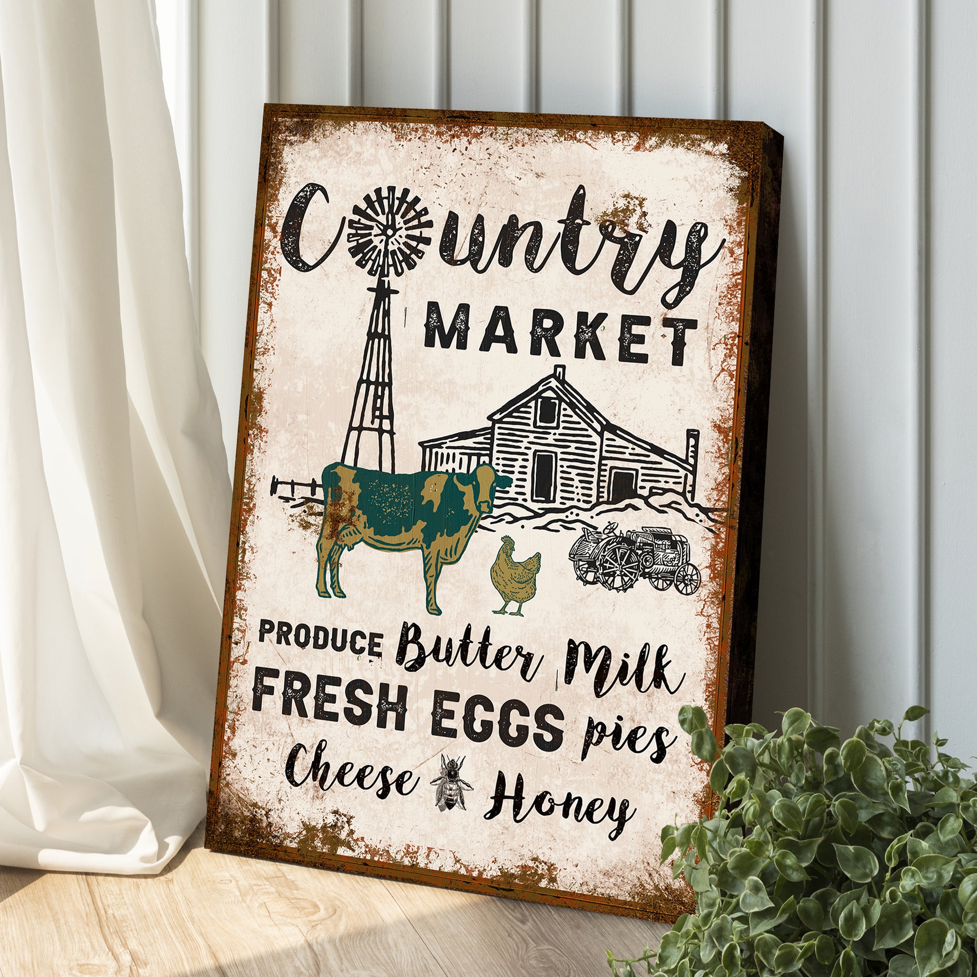 Country Market Sign Style 2 - Image by Tailored Canvases