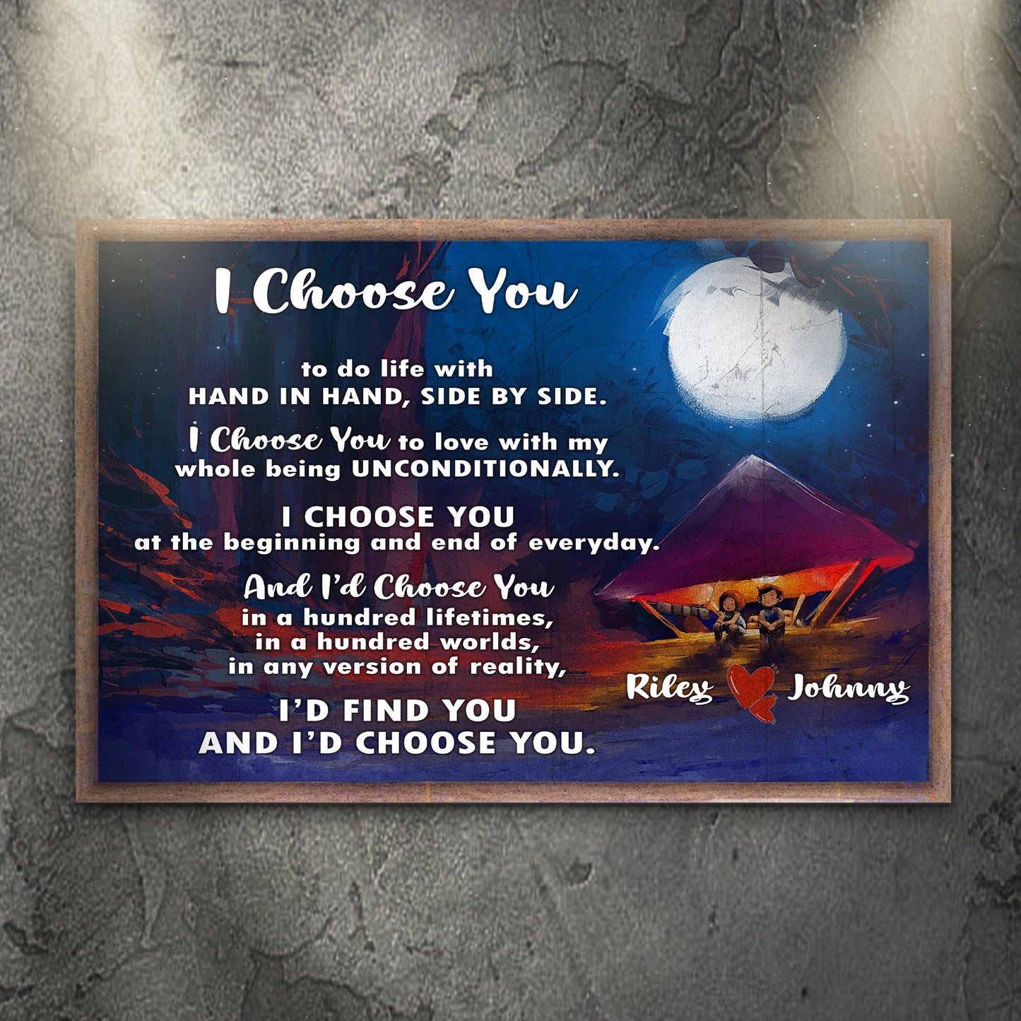 I Choose You Sign II - Image by Tailored Canvases
