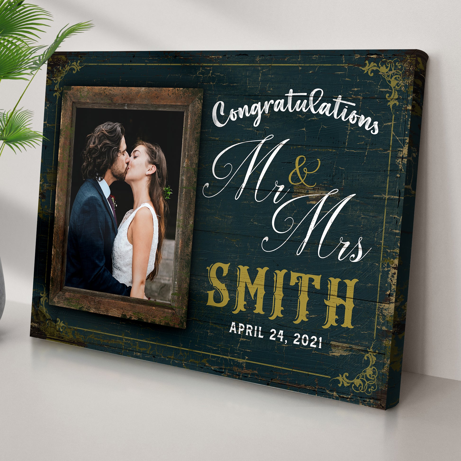 Congratulations Wedding Sign Style 2 - Image by Tailored Canvases