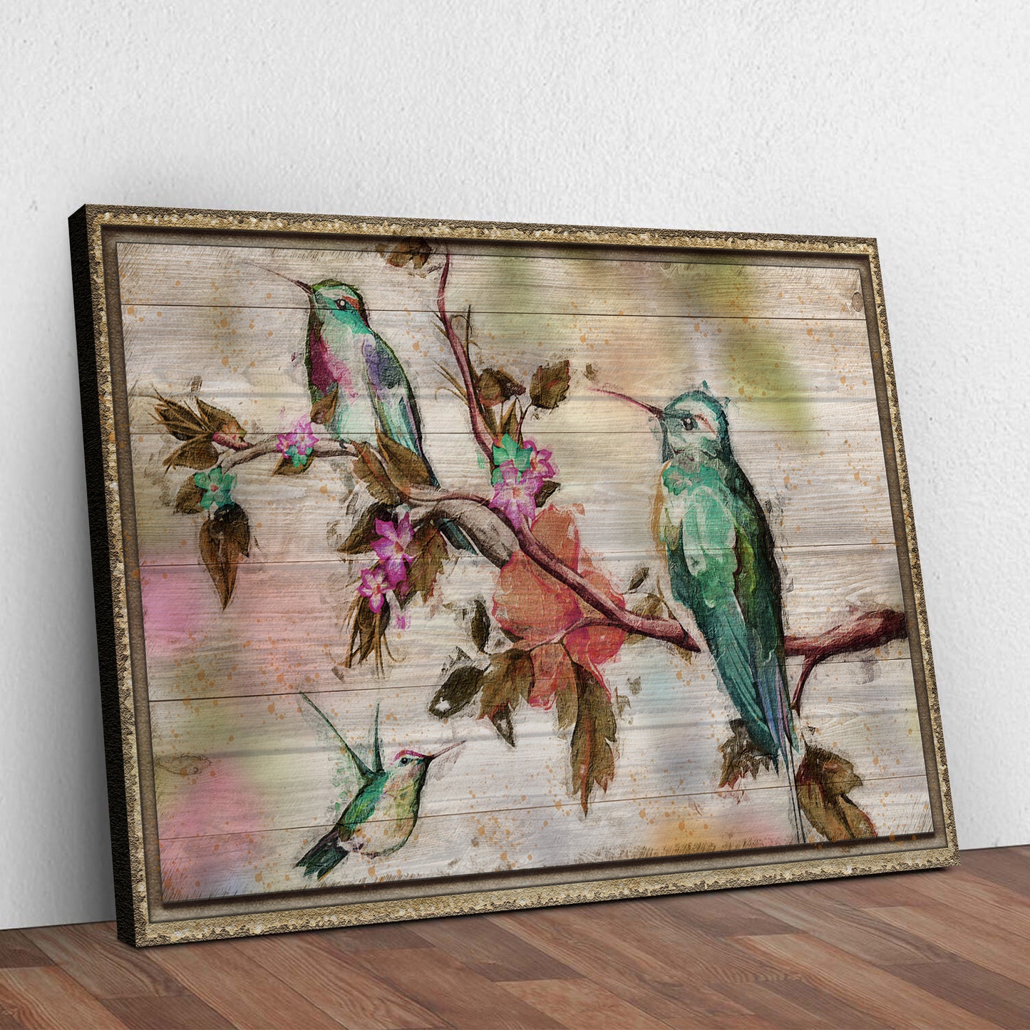 Hummingbirds Canvas Wall Art Style 2 - Image by Tailored Canvases