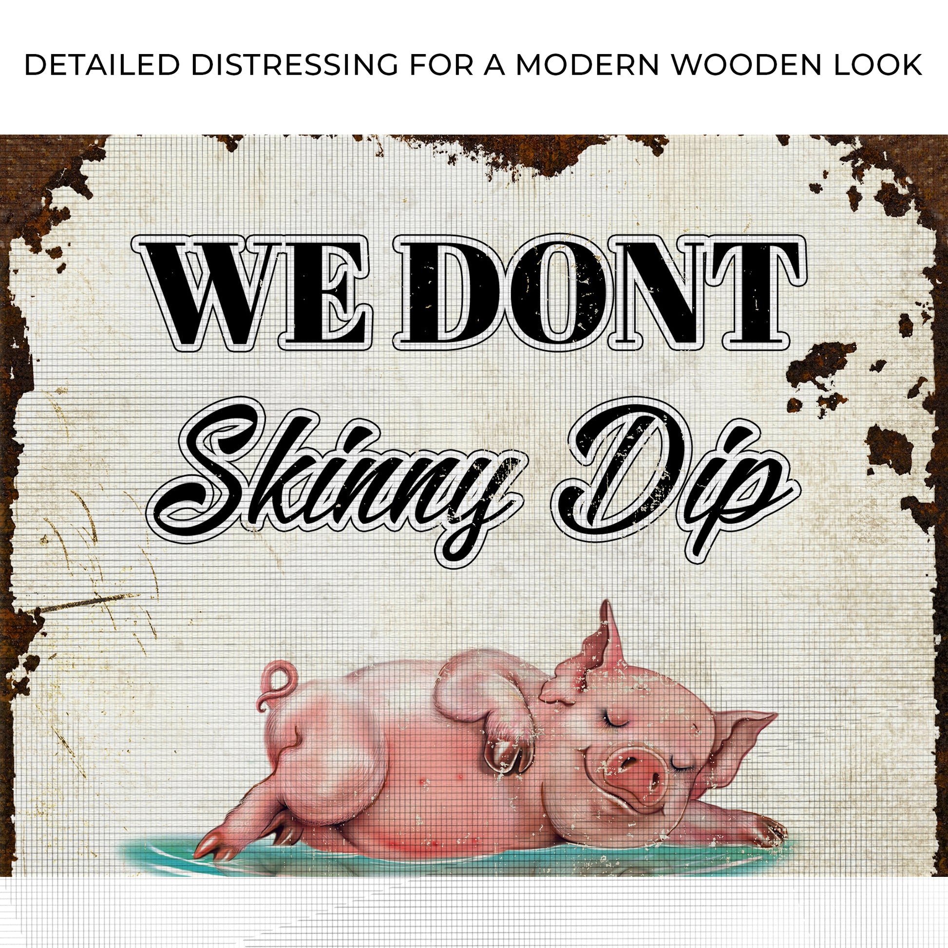 We Don't Skinny Dip We Chunky Dunk Sign II Zoom - Image by Tailored Canvases