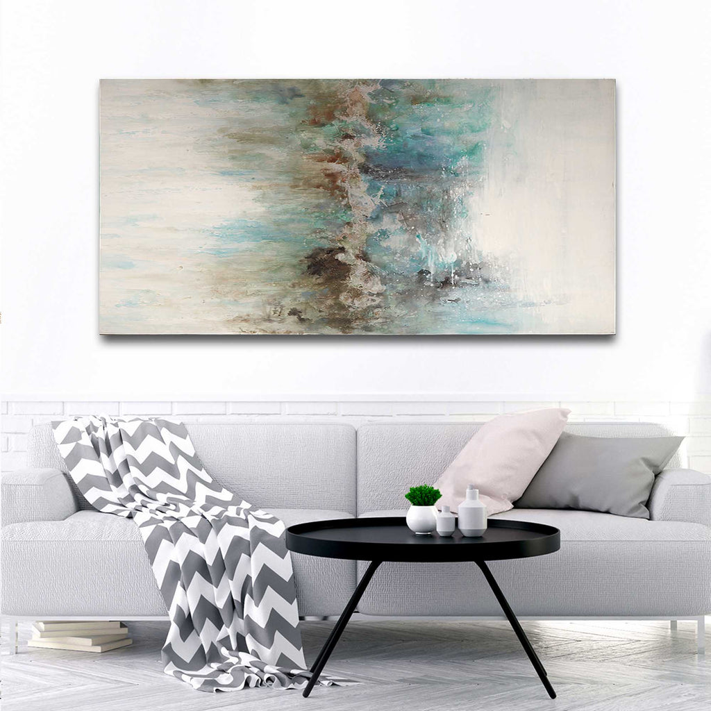 Textured Center Brushstroke Canvas Wall Art by Tailored Canvases