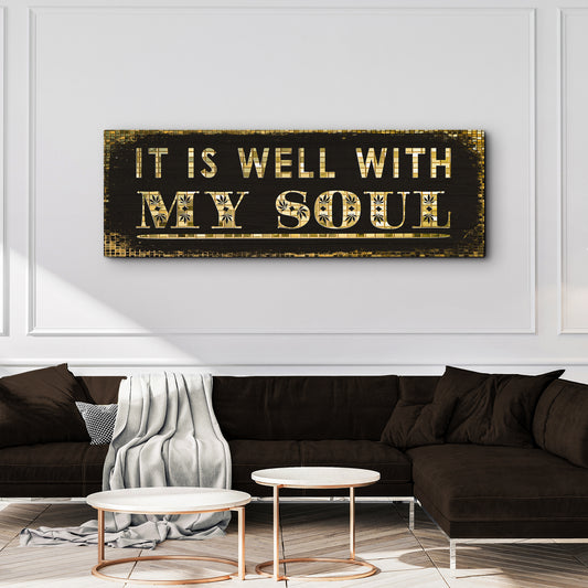 It Is Well With My Soul Sign II Style 2 - Image by Tailored Canvases