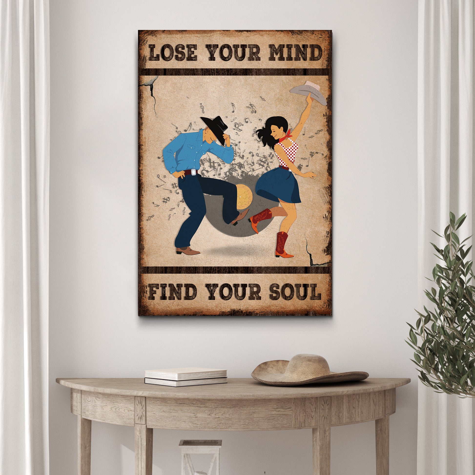 Lose Your Mind Find Your Soul Sign Style 2 - Image by Tailored Canvases