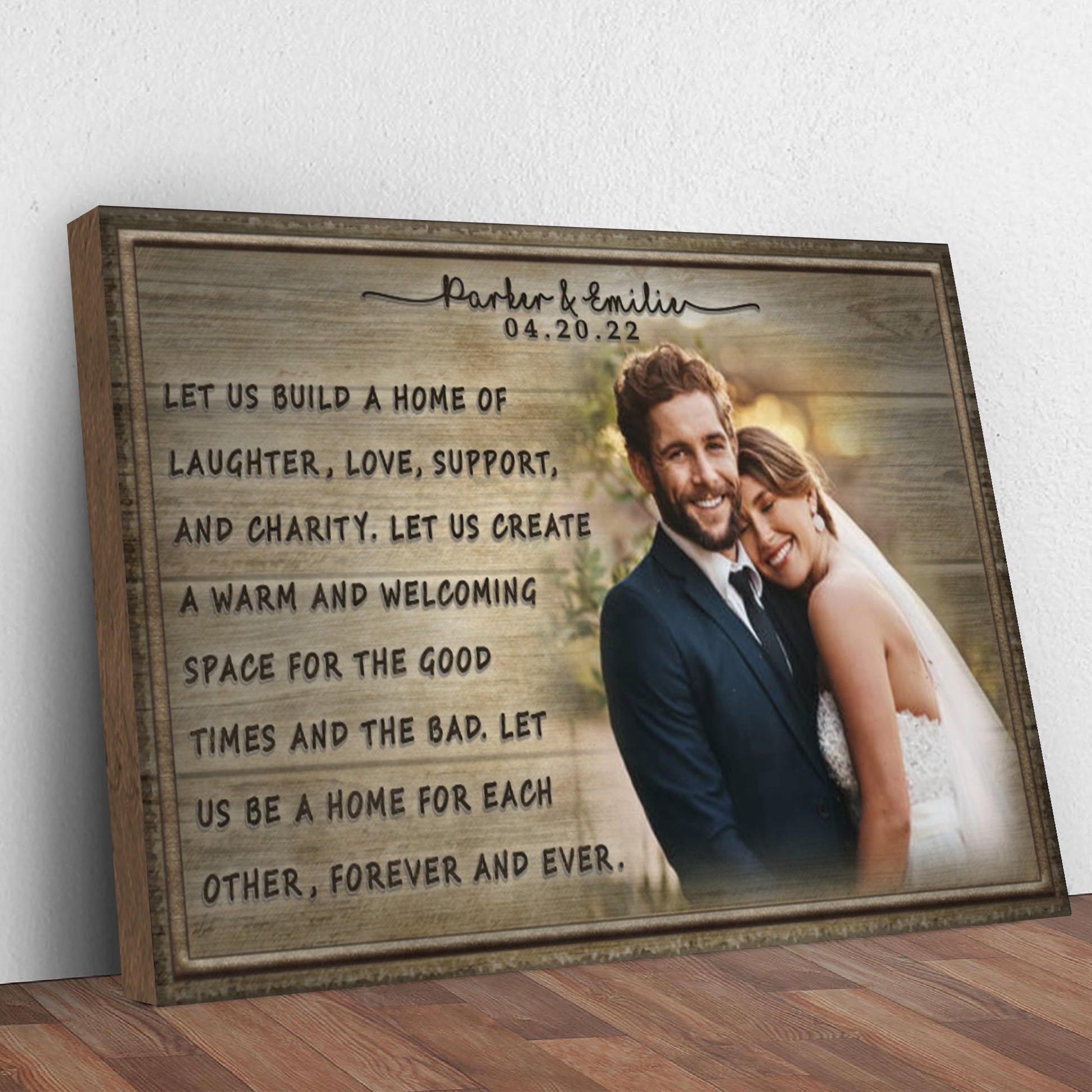 Wedding Vow Sign Style 1 - Image by Tailored Canvases