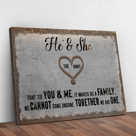 He And She You And Me Together Sign - Image by Tailored Canvases
