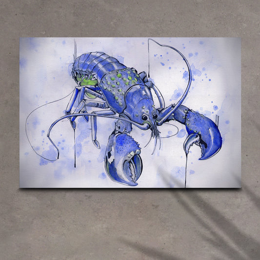 Lobster Watercolor Painting Wall Art VI - Image by Tailored Canvases