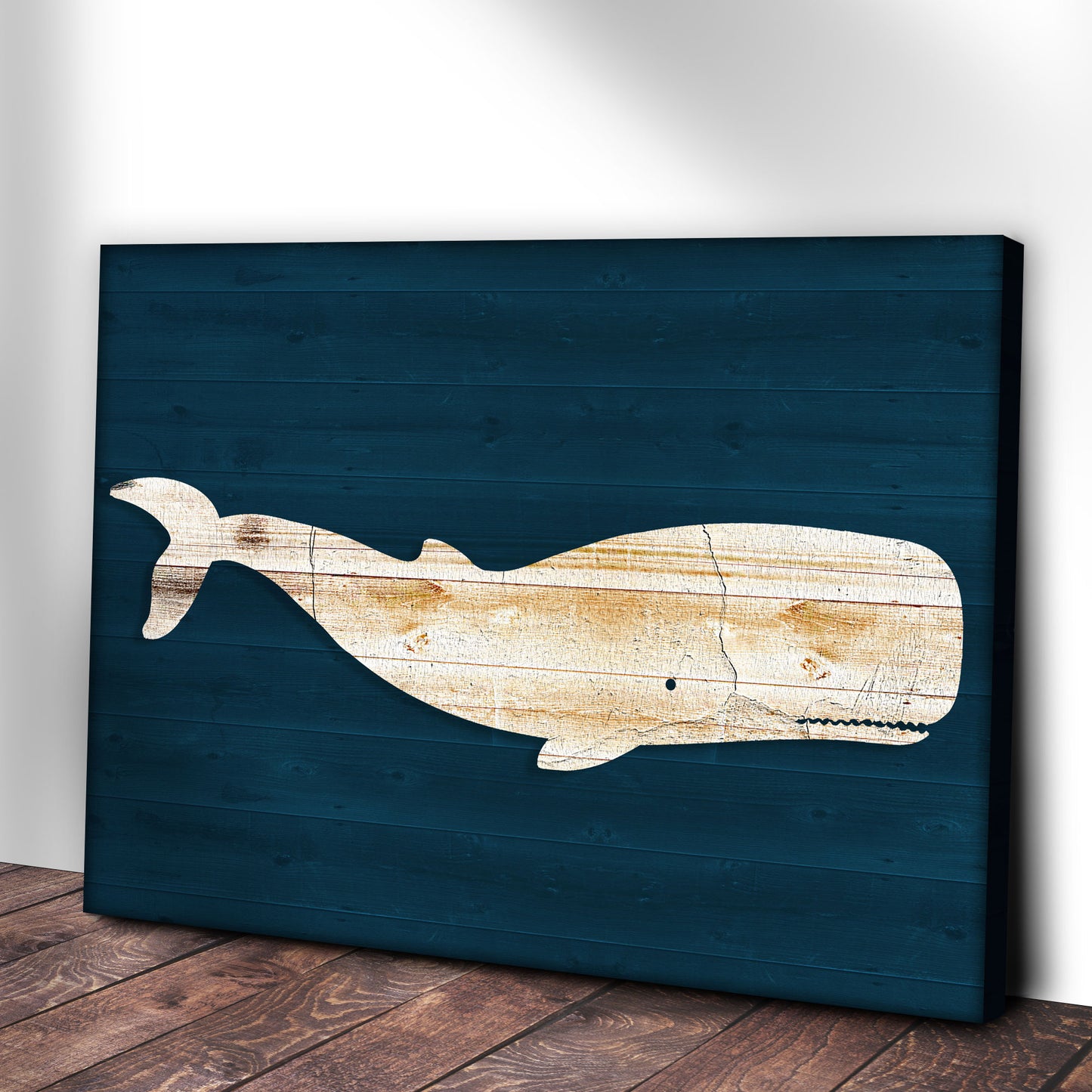 White Whale Wall Art Style 2 - Image by Tailored Canvases