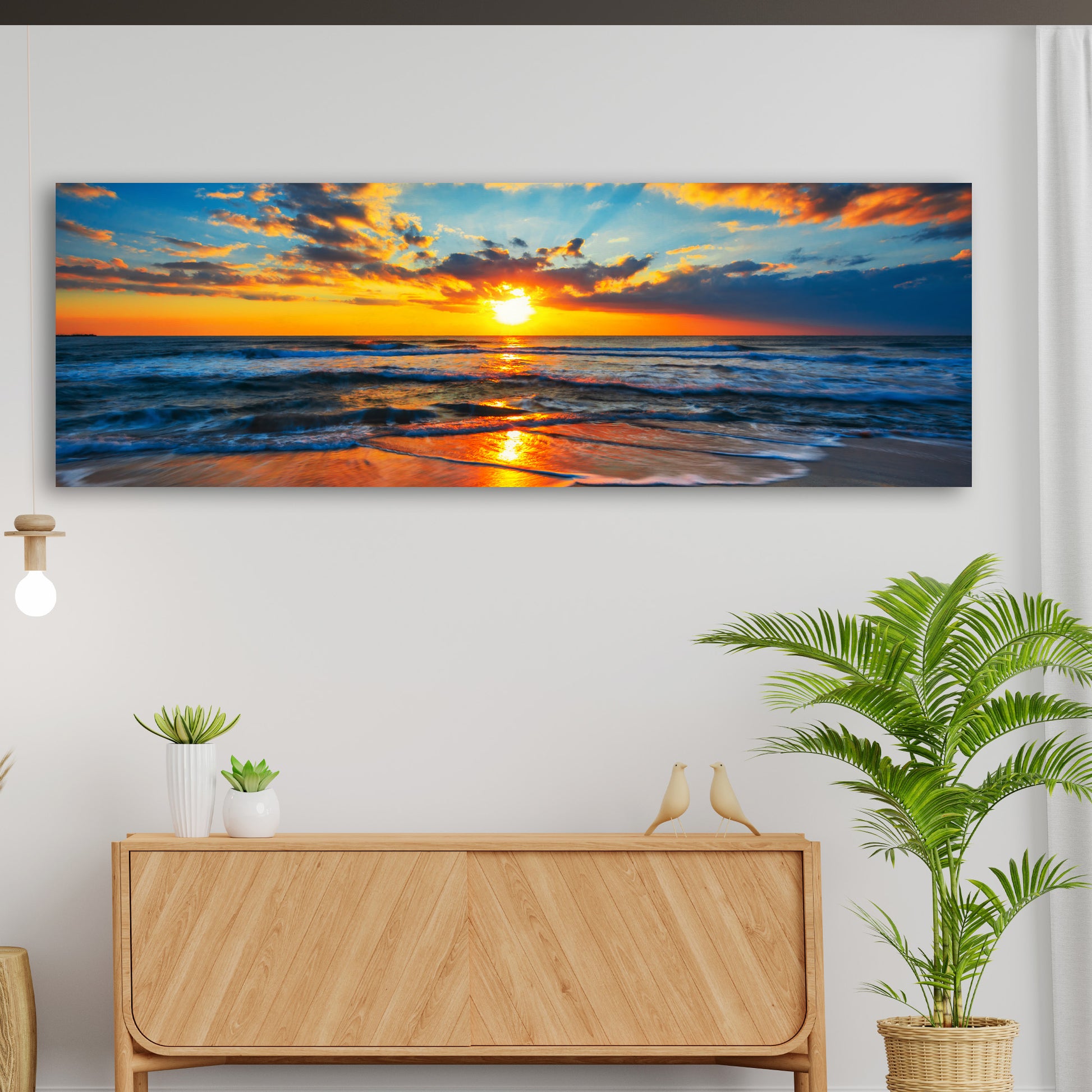 Sunrise On Atlantic Ocean Canvas Wall Art II Style 2 - Image by Tailored Canvases