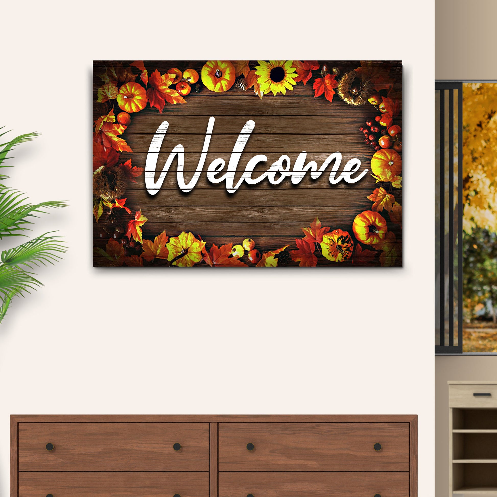Welcome Fall Sign Style 2 - Image by Tailored Canvases