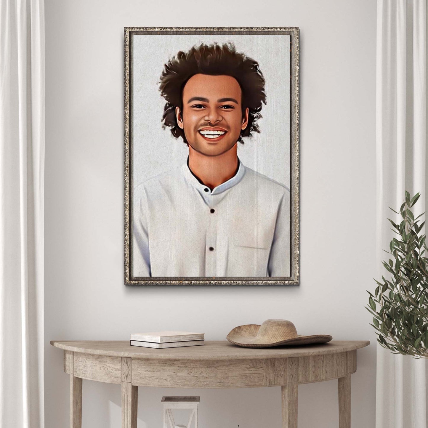 Cartoon Caricature Portrait Sign II Style 2 - Image by Tailored Canvases