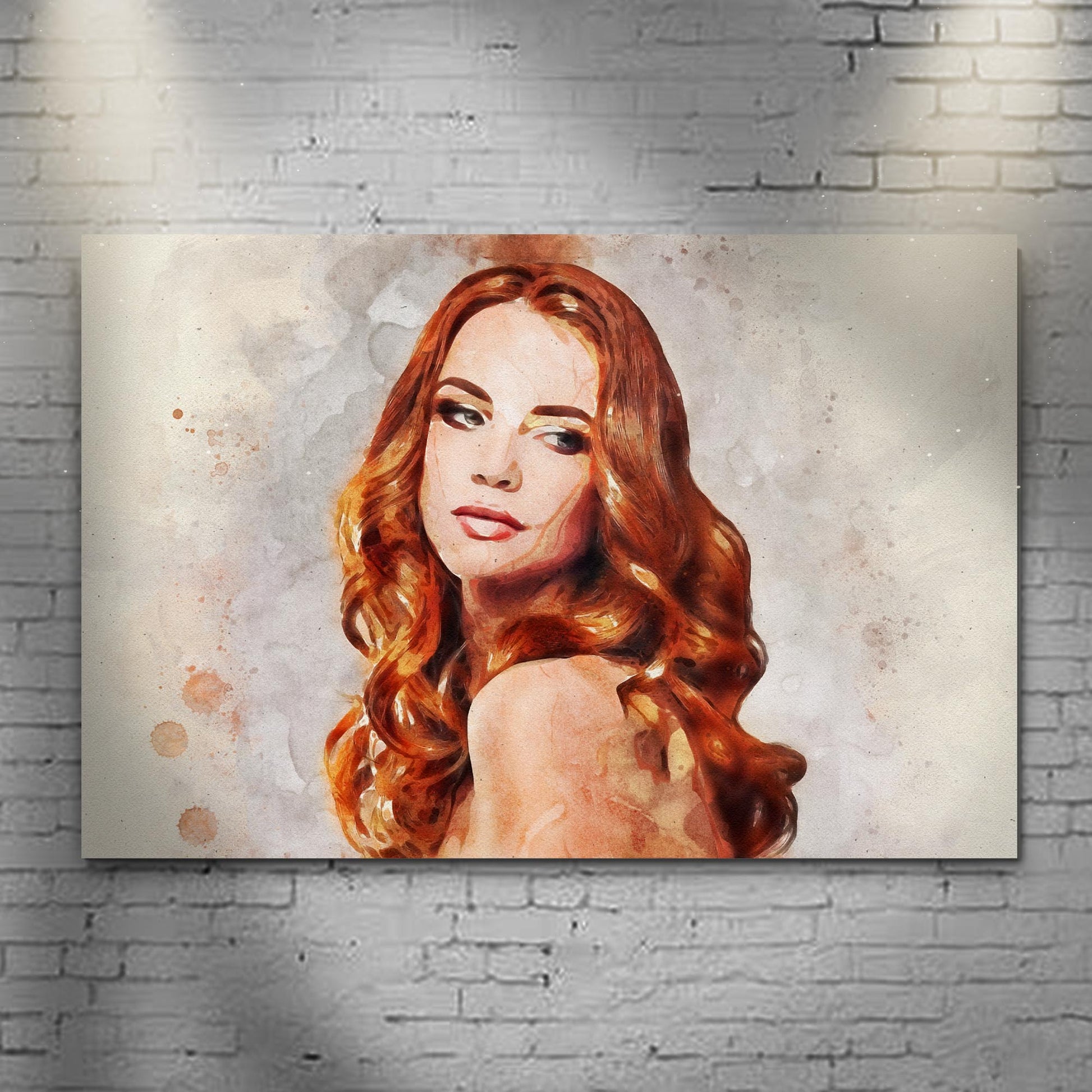 Classic Watercolor Portrait Sign - Image by Tailored Canvases
