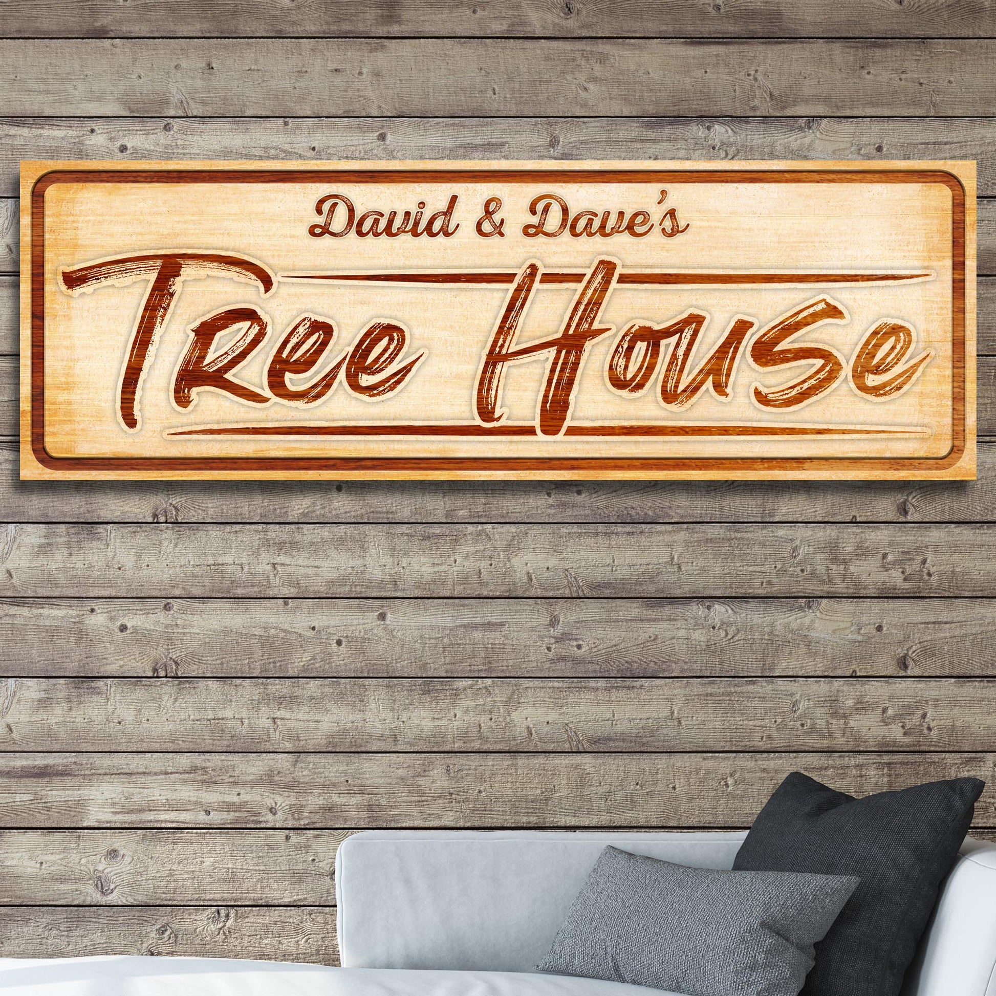 Kid Tree House Sign - Image by Tailored Canvases