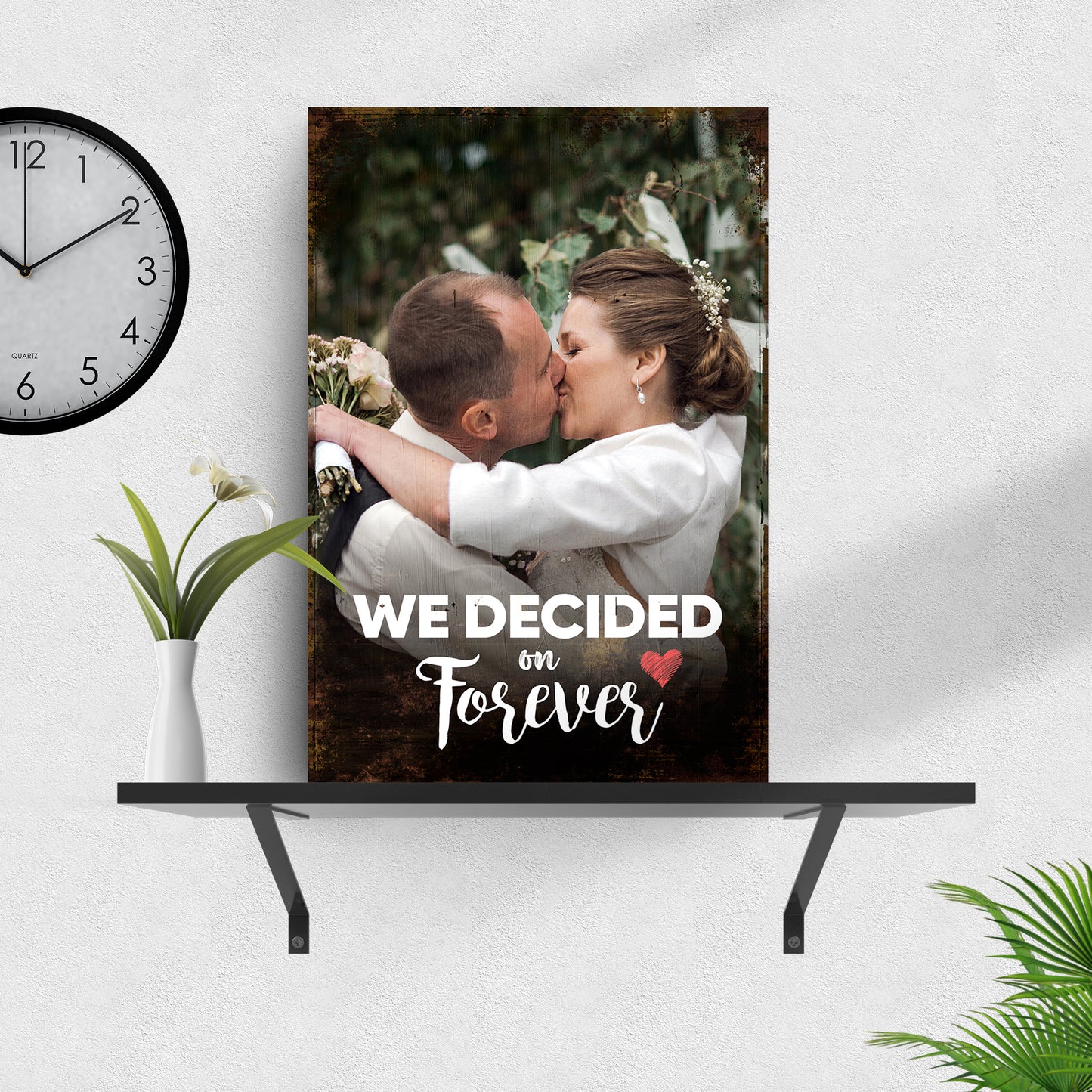 We Decided On Forever Wedding Sign Style 2 - Image by Tailored Canvases