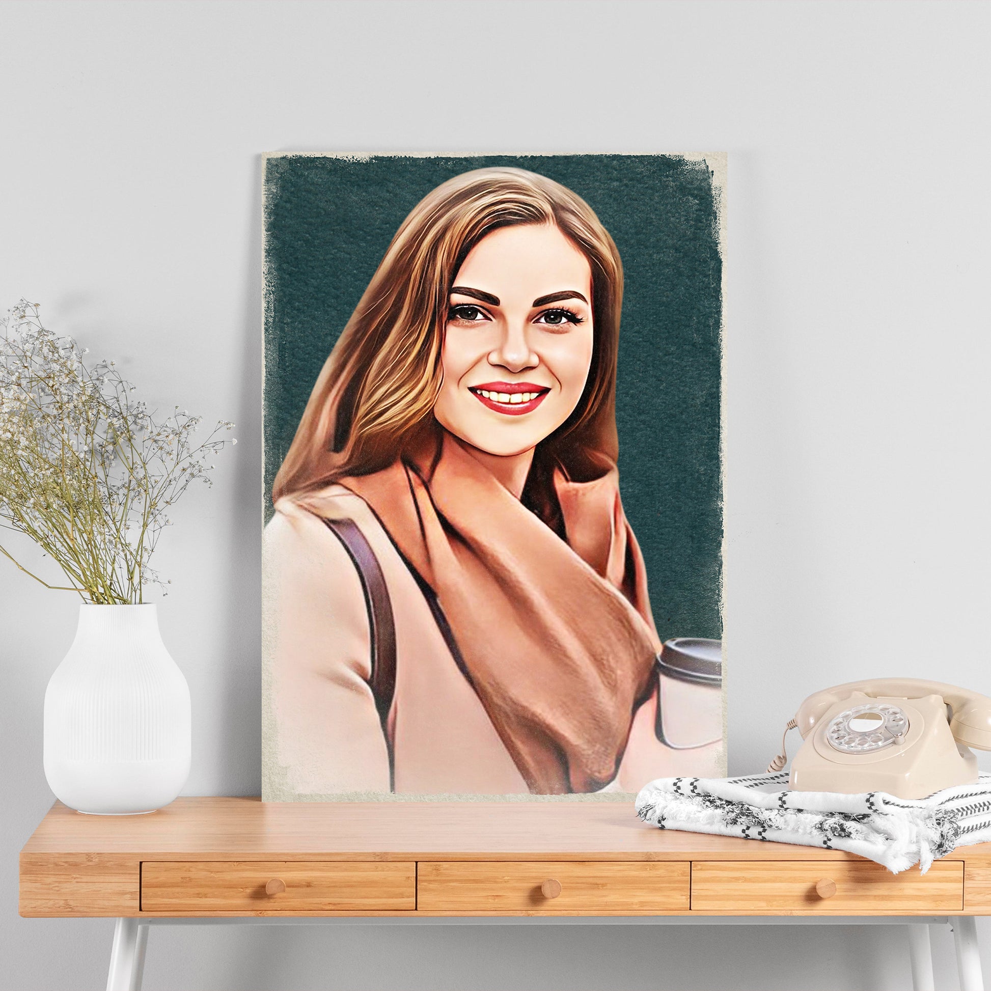 Cartoon Caricature Portrait Sign Style 2 - Image by Tailored Canvases