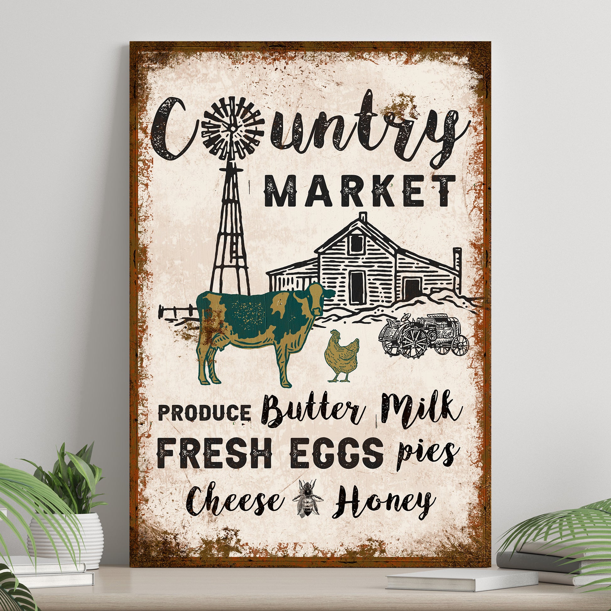 Country Market Sign - Image by Tailored Canvases