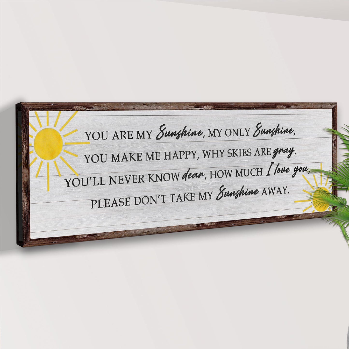 You Are My Sunshine Sign II Style 2 - Image by Tailored Canvases