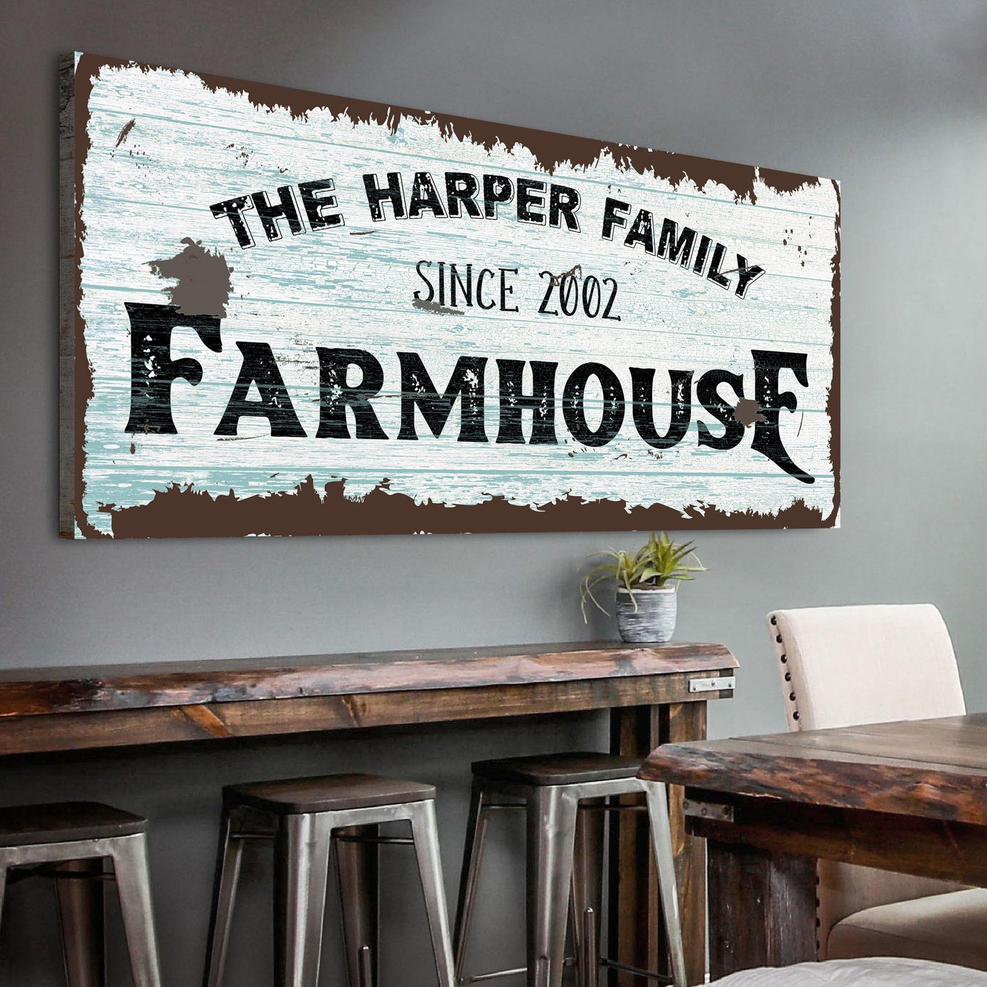 Family Farmhouse Sign IV - Image by Tailored Canvases