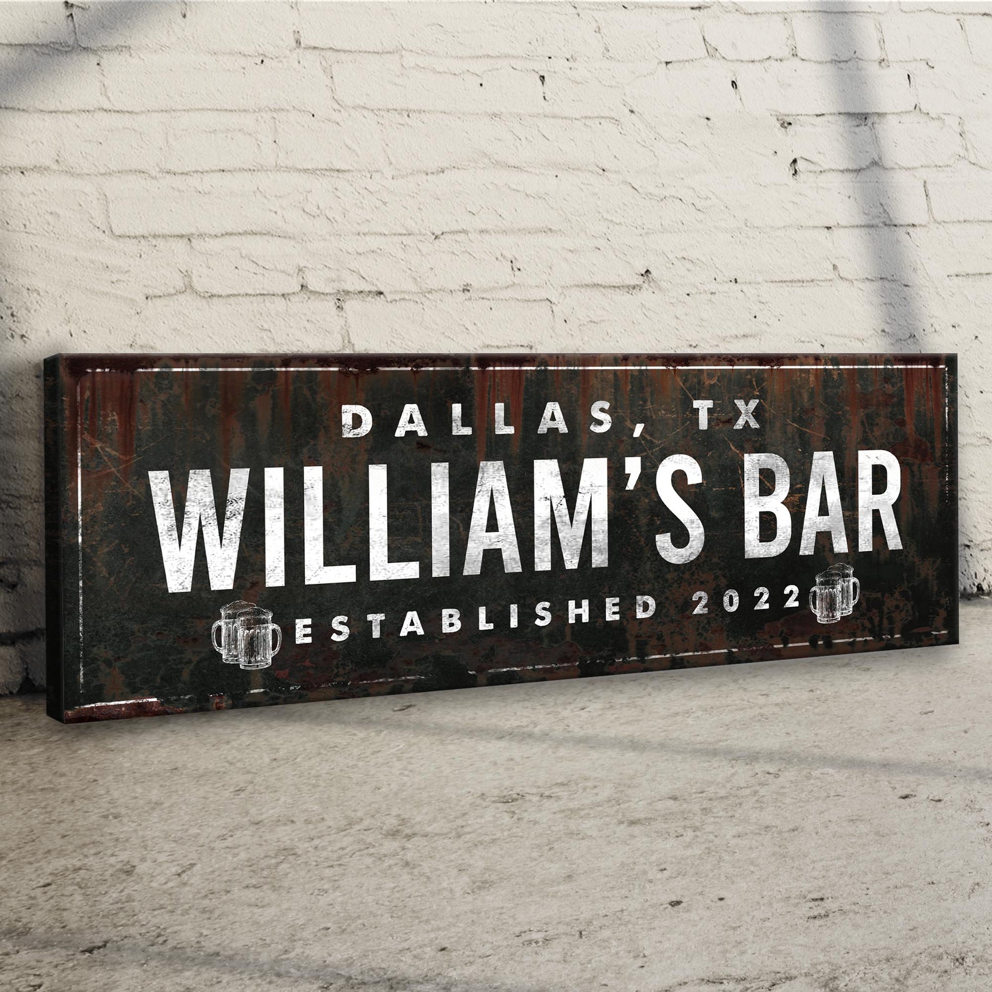 Rustic Bar (READY TO HANG)- Wall Art Image by Tailored Canvases