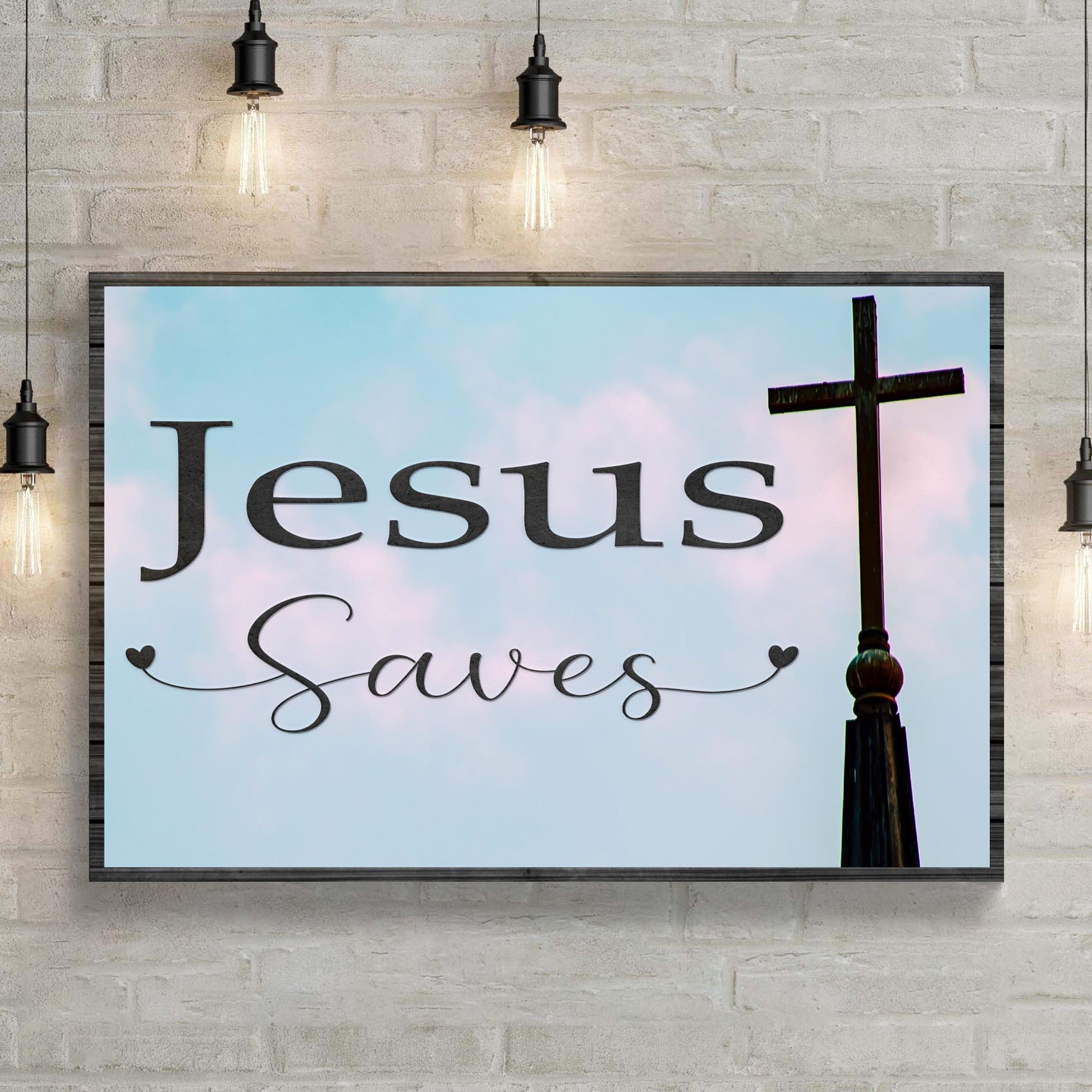 Jesus Saves Sign ll Style 2 - Image by Tailored Canvases