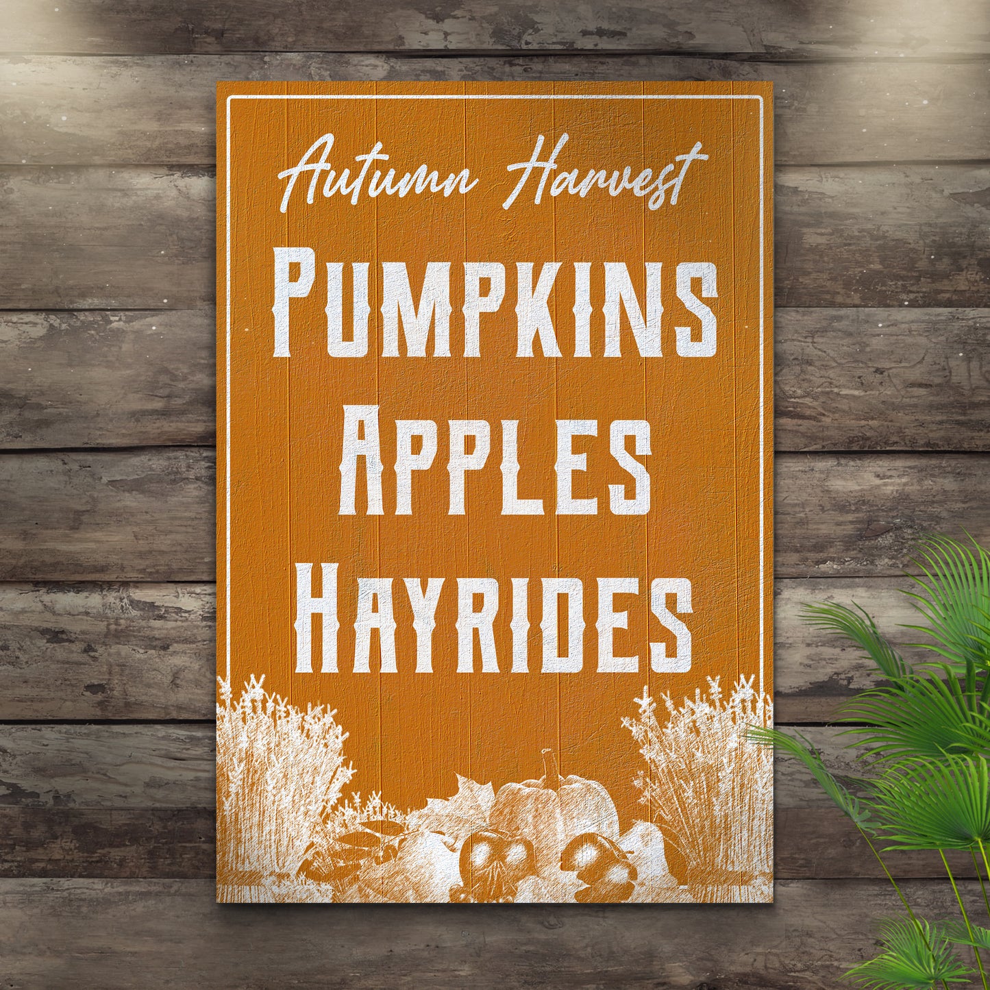 Autumn Harvest Sign II Style 1 - Image by Tailored Canvases