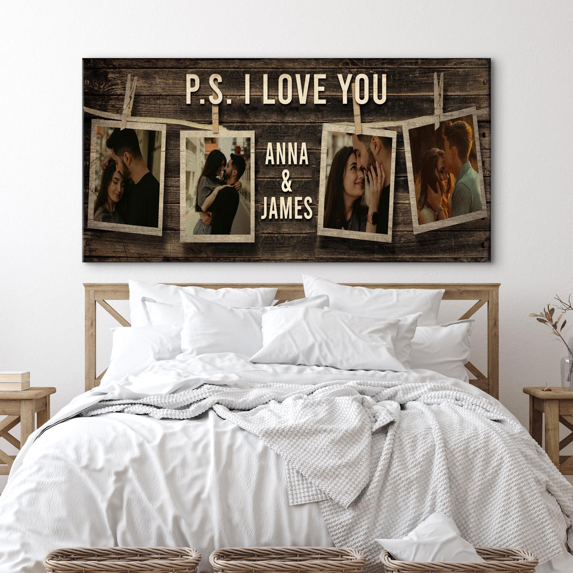 PS I Love You Couple Sign  - Image by Tailored Canvases