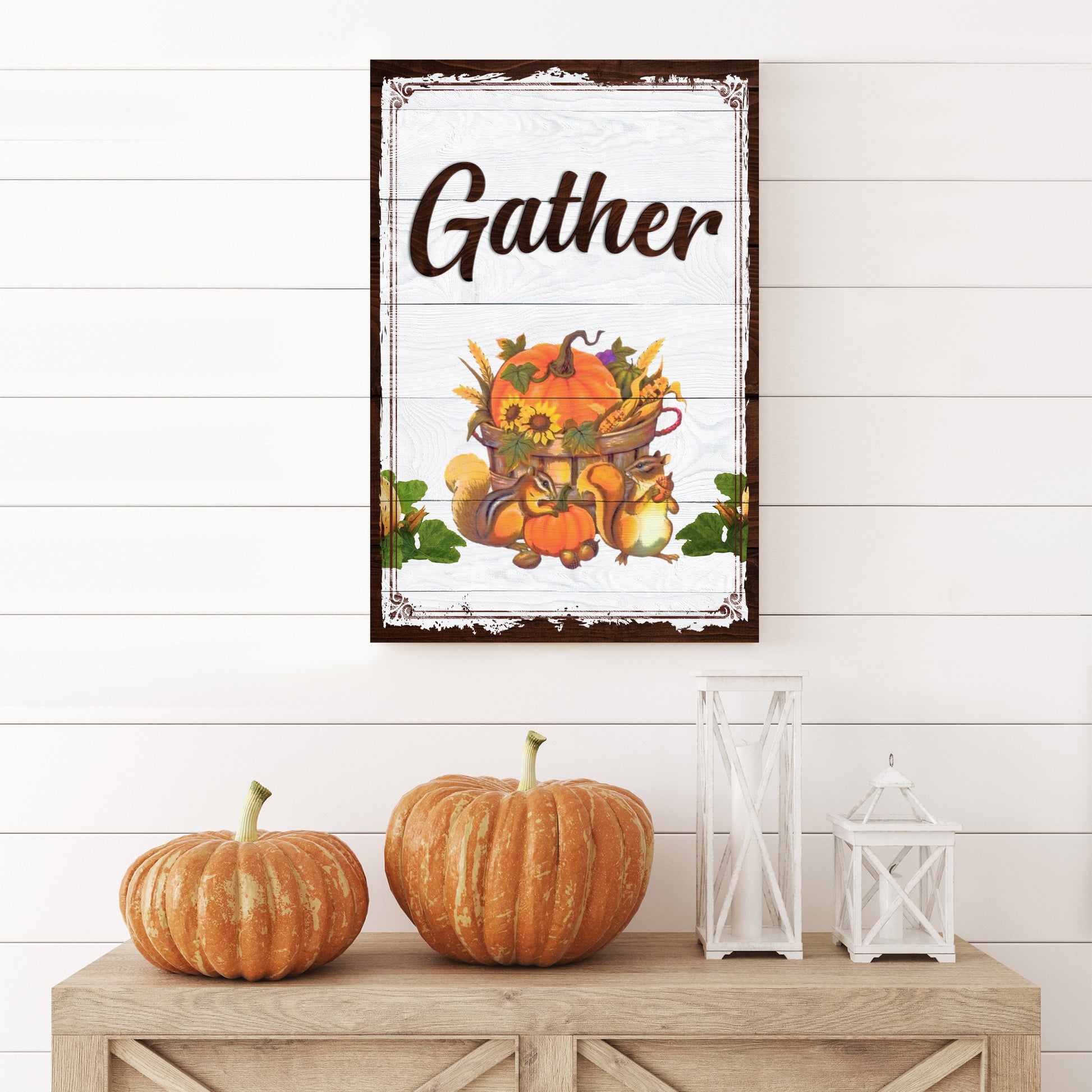 Gather Fall Sign - Image by Tailored Canvases