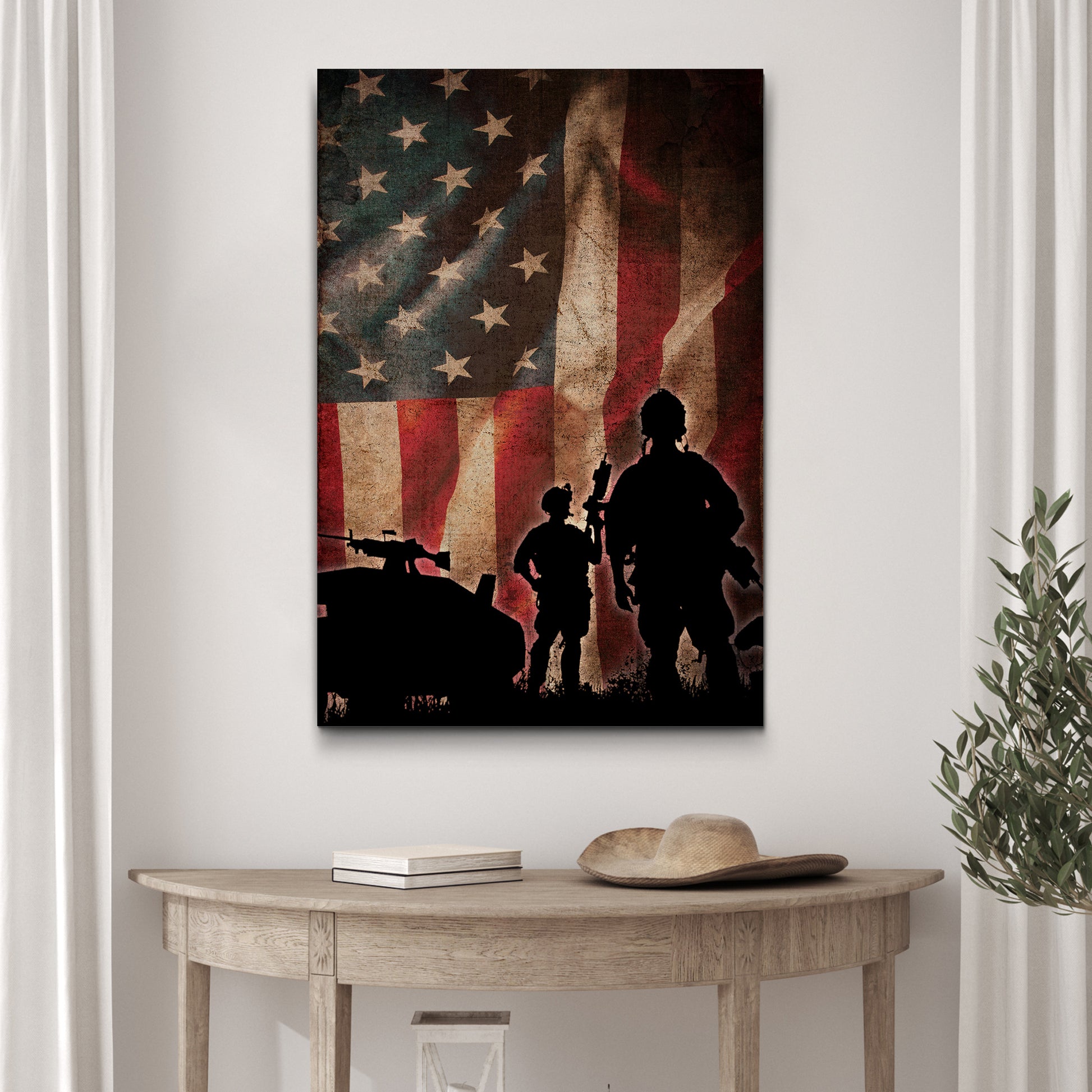 Veterans Honor Canvas Wall Art Style 2 - Image by Tailored Canvases