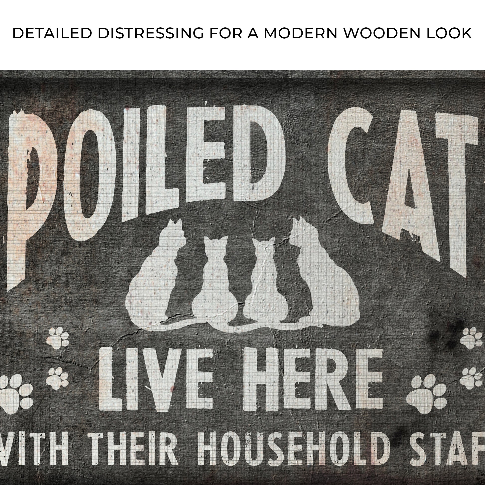 Spoiled Cats Live Here Zoom - Image by Tailored Canvases