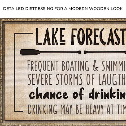 Lake Forecast Sign Zoom - Image by Tailored Canvases