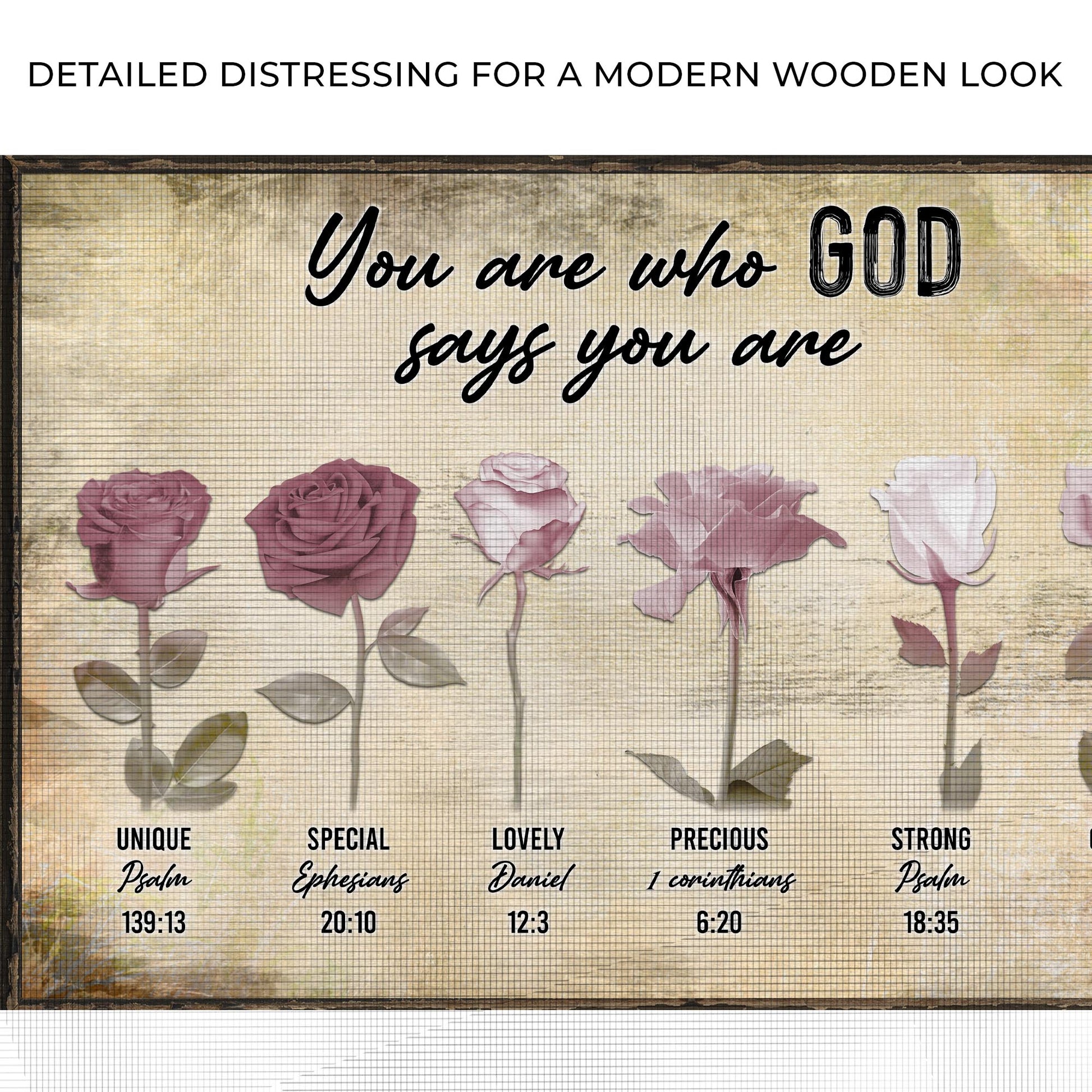 You Are Who God Says You Are Sign Zoom - Image by Tailored Canvases