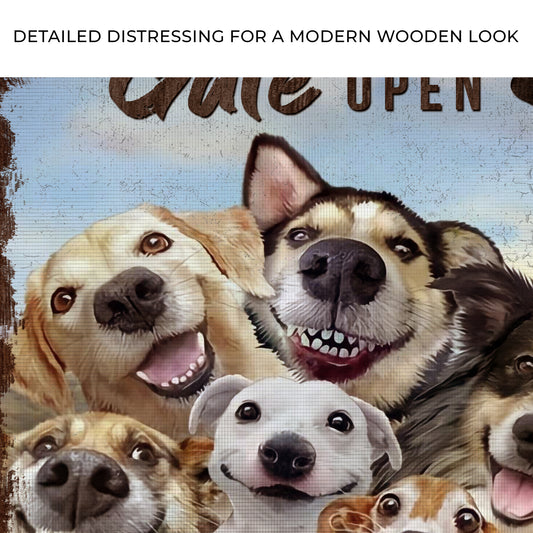 Live Like Someone Left The Gate Open Sign II Zoom - Image by Tailored Canvases