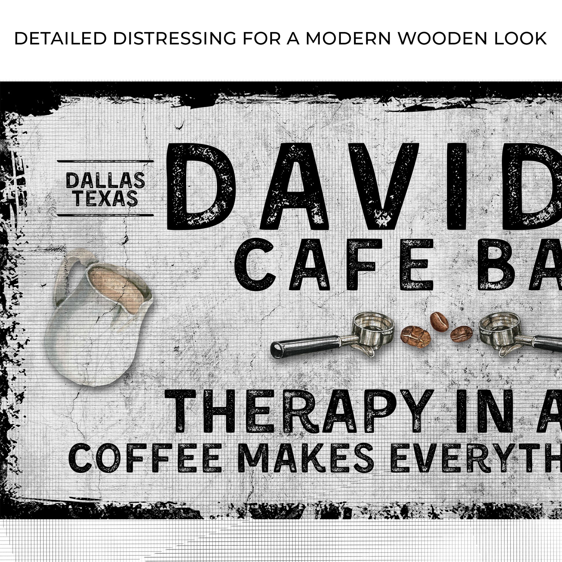 Therapy In A Cup Of Coffee Sign Zoom - Image by Tailored Canvases