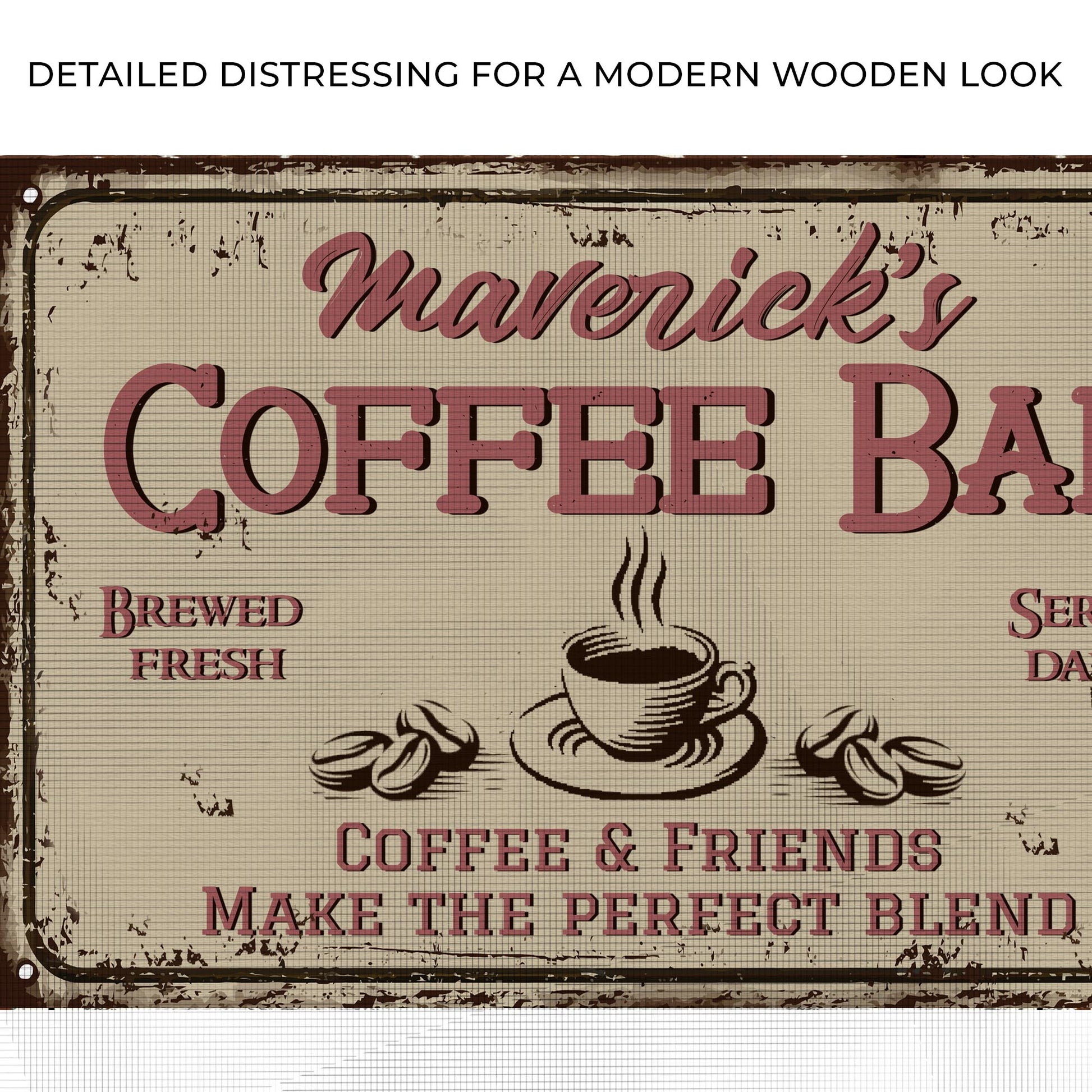 Make The Perfect Blend Coffee Bar Sign Zoom - Image by Tailored Canvases