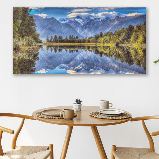 "Mirror Lake", Lake Matheson Canvas Wall Art