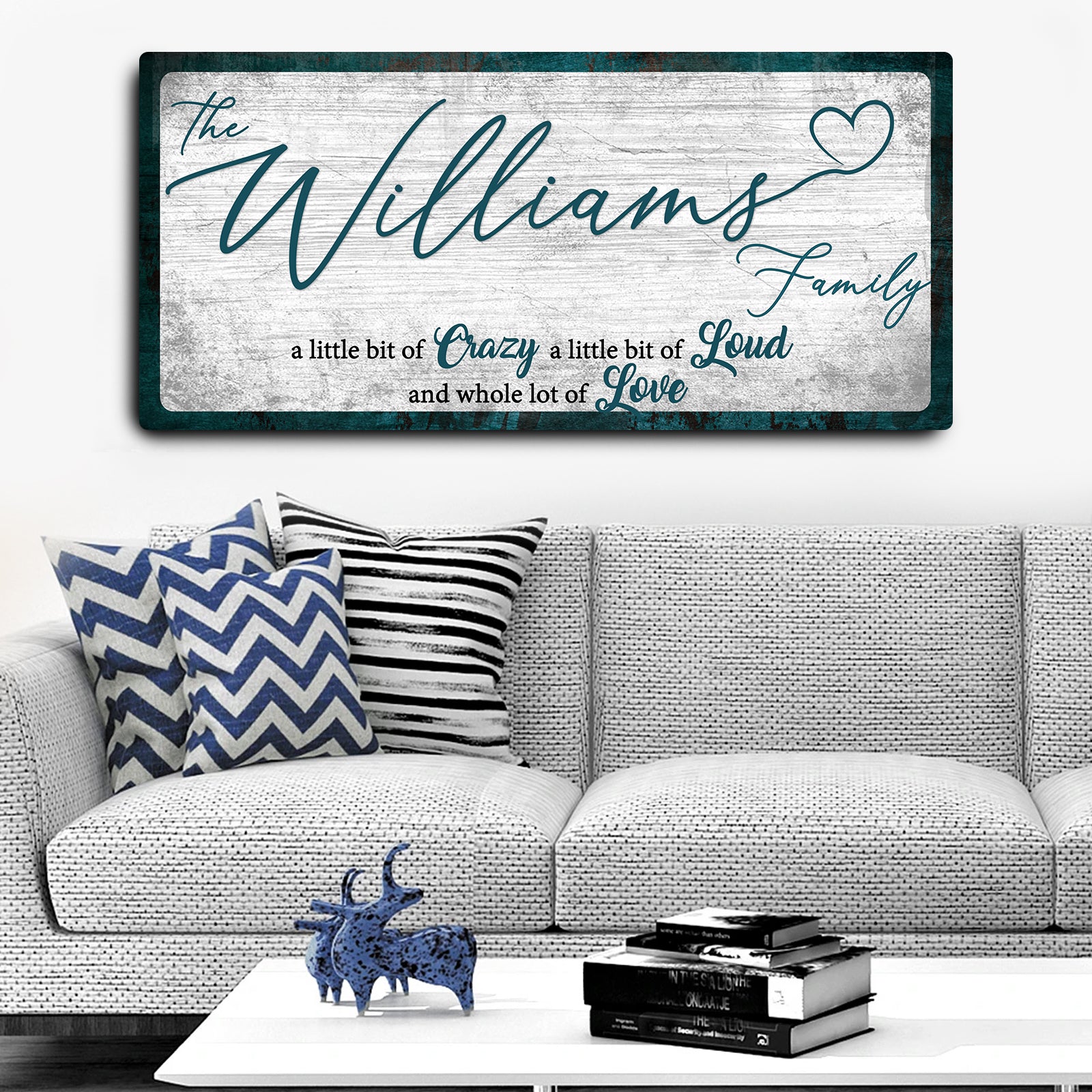 Family - Personalized Huge Canvas Style 3 - Wall Art Image by Tailored CanvasesFamily Name Sign III Style 4 - Image by Tailored Canvases