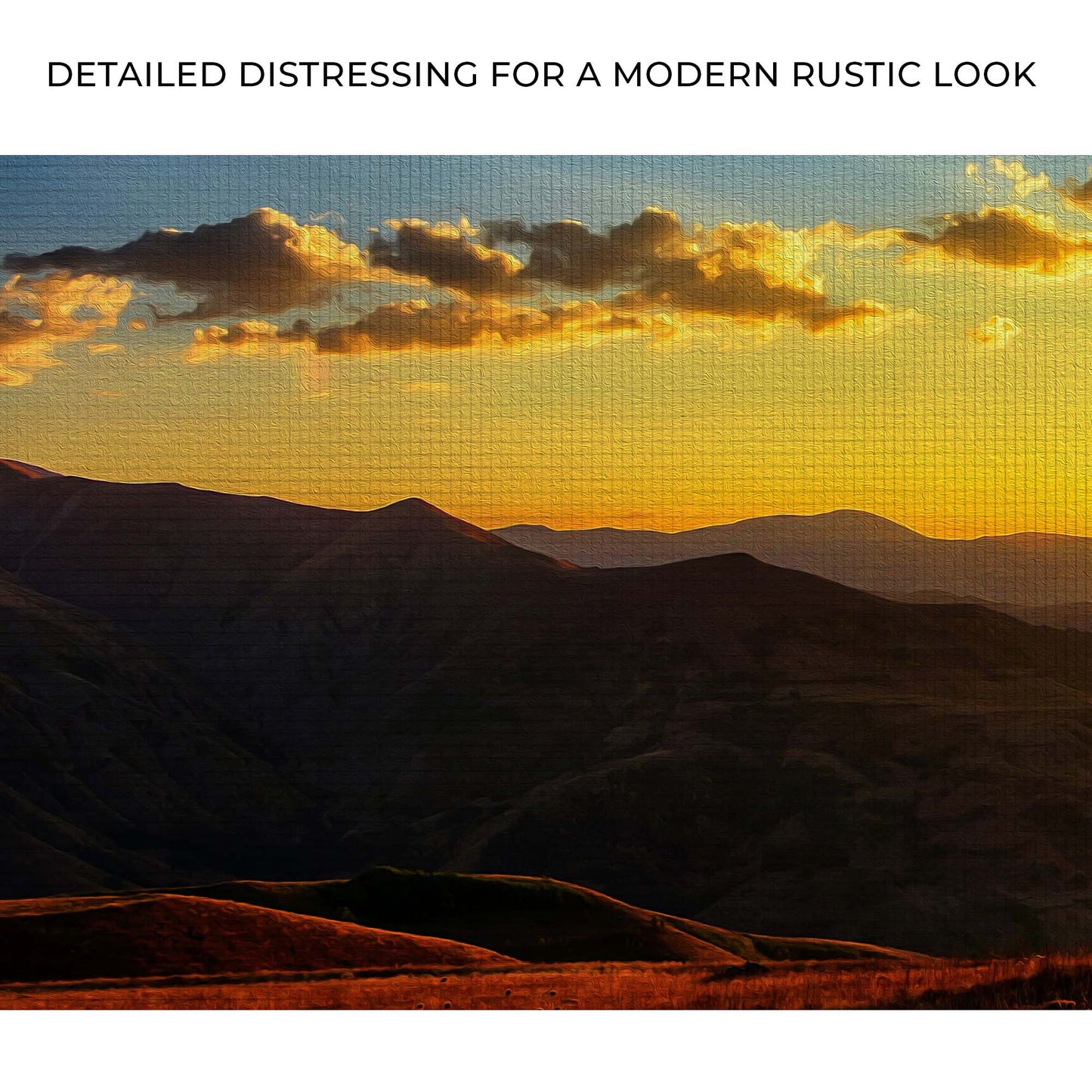 Sunrise And Mountains Canvas Wall Art Zoom - Image by Tailored Canvases