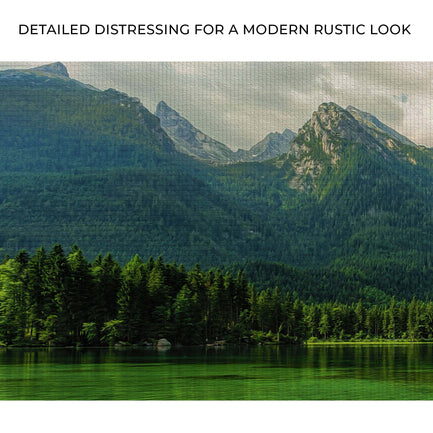 Mountains By The Lake Canvas Wall Art - Image by Tailored Canvases