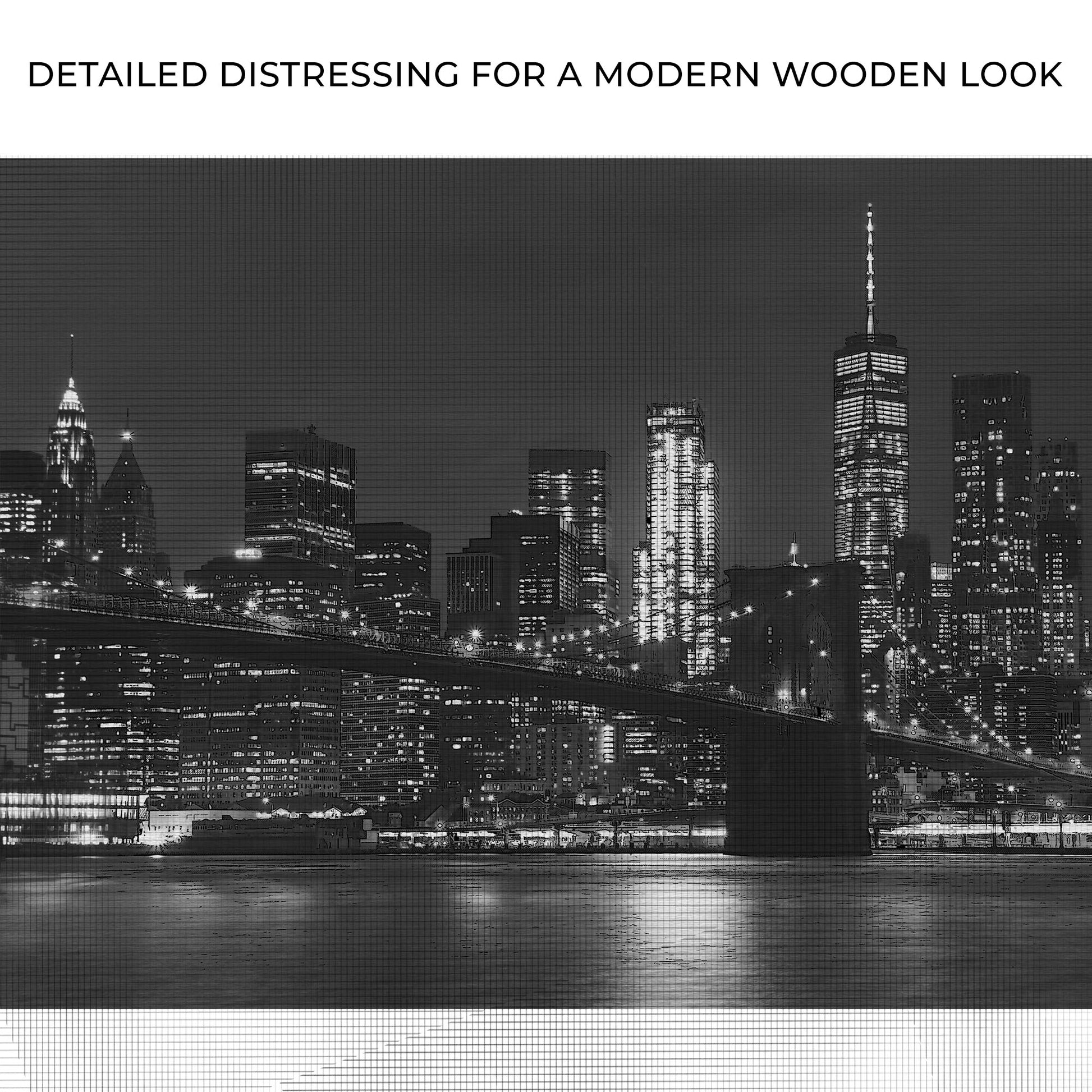 New York Black & White Canvas Wall Art Zoom - Image by Tailored Canvases