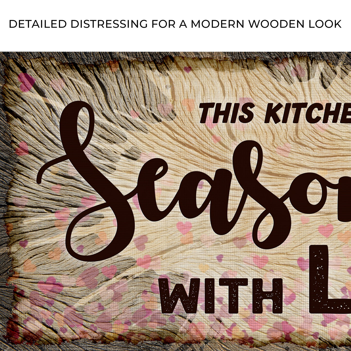 This Kitchen is Seasoned with Love Sign II Zoom - Image by Tailored Canvases