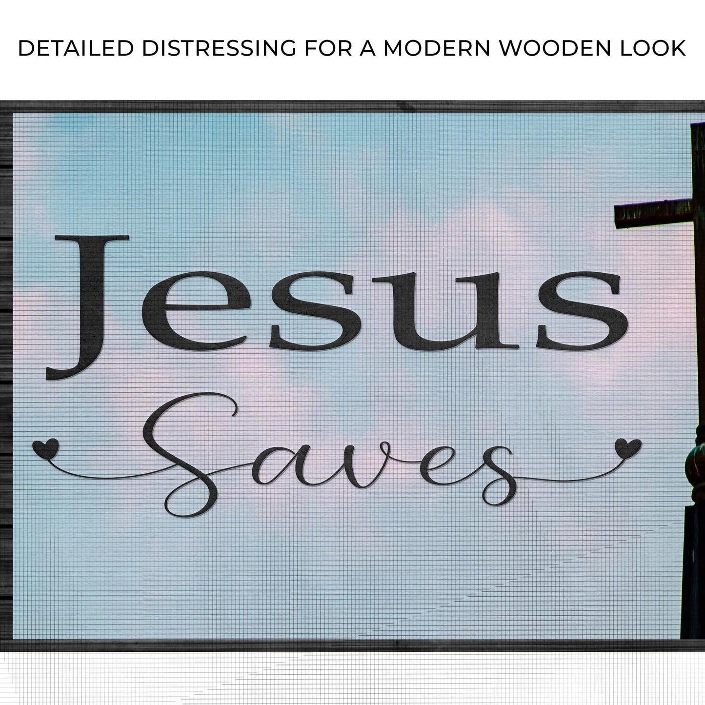Jesus Saves Sign ll Zoom - Image by Tailored Canvases