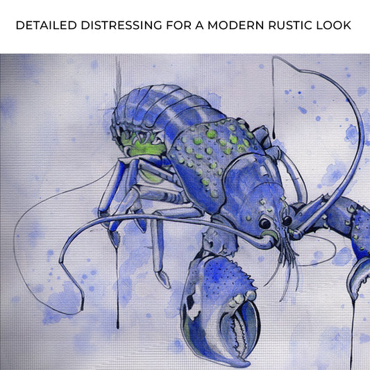Lobster Watercolor Painting Wall Art VI Zoom - Image by Tailored Canvases