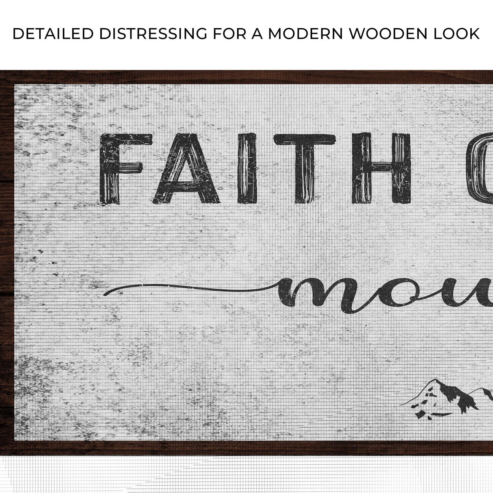 Matthew 17:20 - Faith Can Move Mountains Sign Zoom - Image by Tailored Canvases