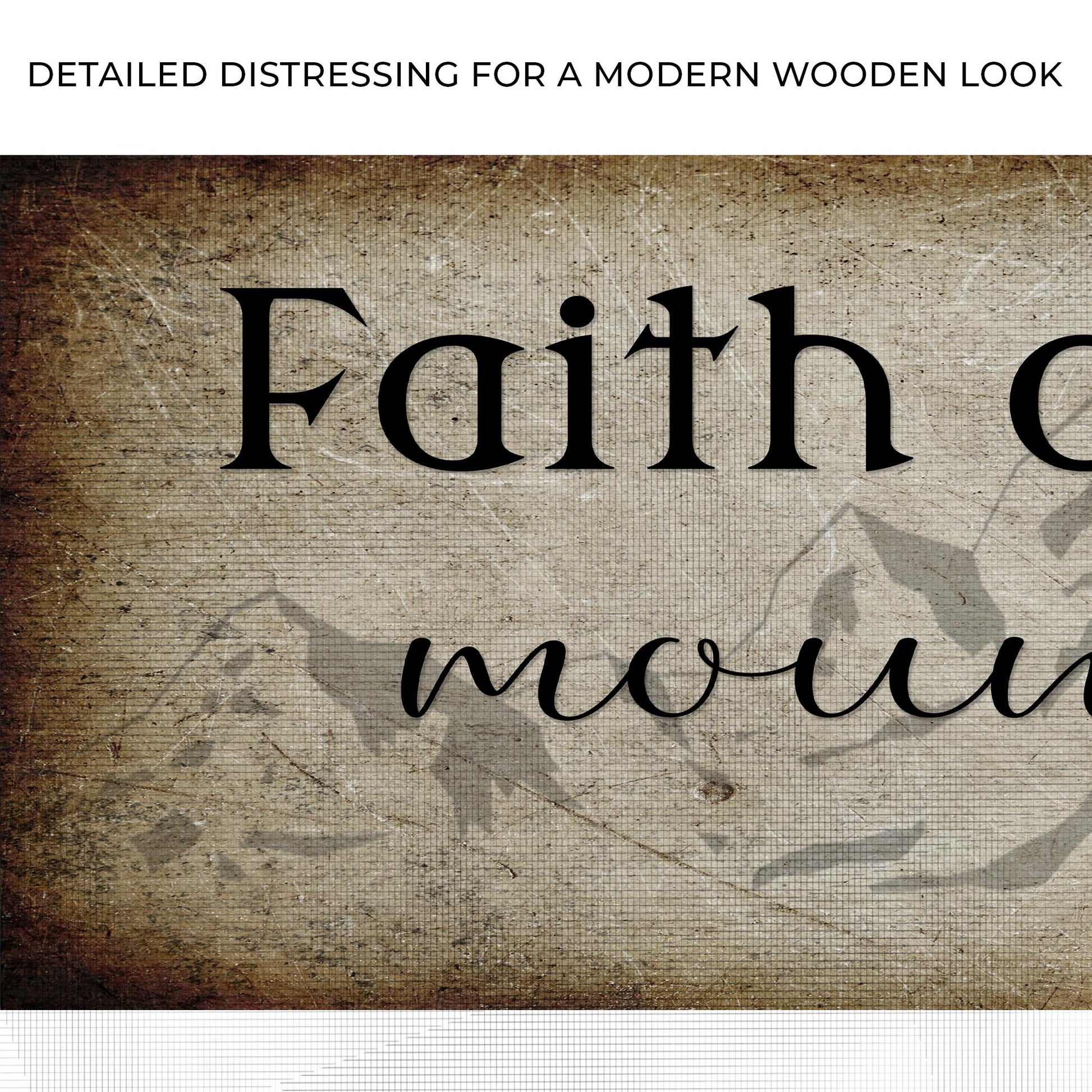 Matthew 17:20 - Faith Can Move Mountains Sign ll Zoom - Image by Tailored Canvases