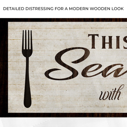 Kitchen Seasoned With Love Sign lll Zoom - Image by Tailored Canvases