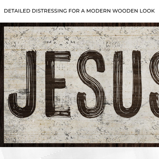 Jesus Saves Sign lll Zoom - Image by Tailored Canvases