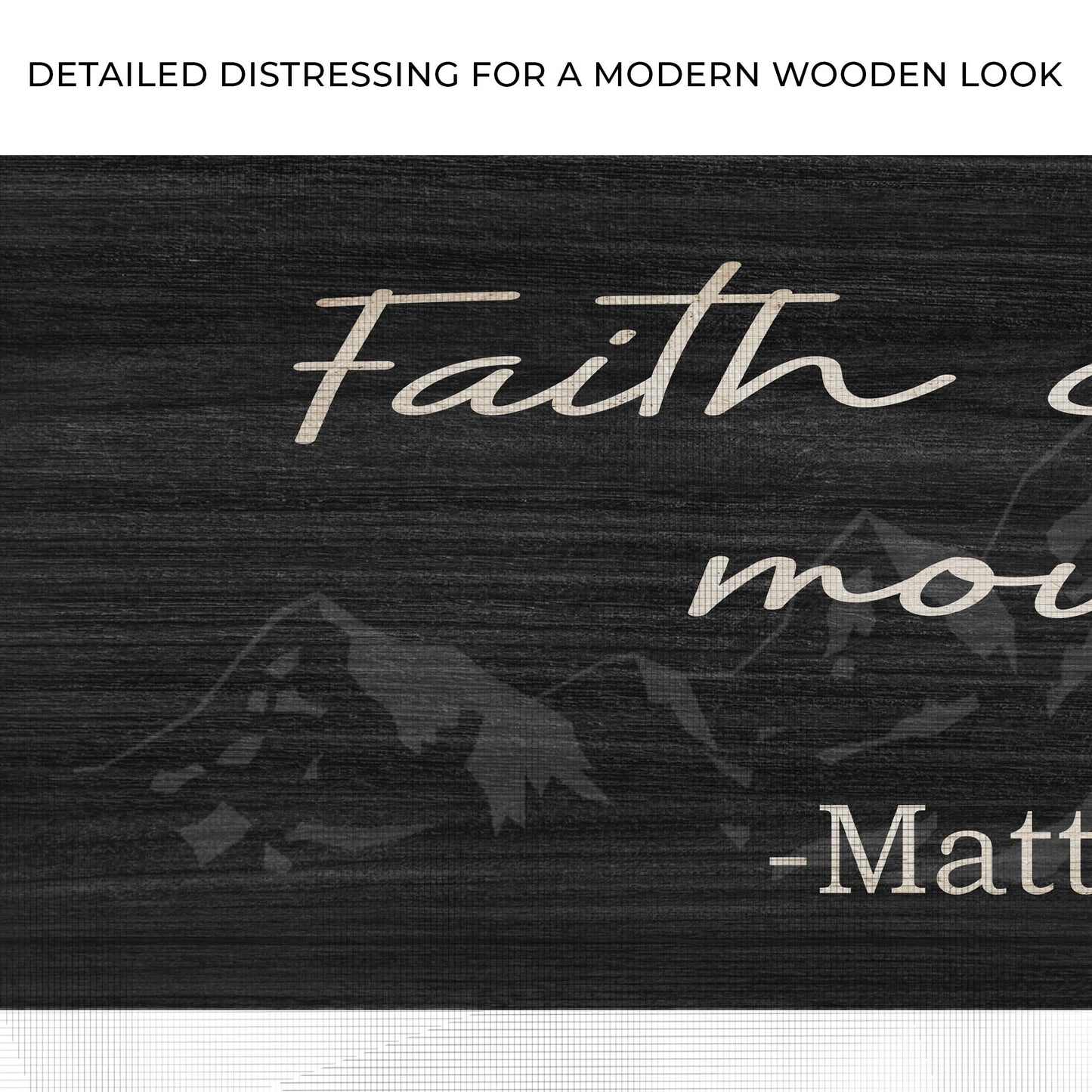 Matthew 17:20 - Faith Can Move Mountains Sign llI Zoom - Image by Tailored Canvases